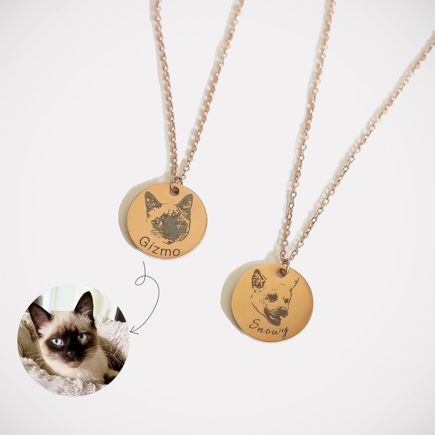 Planethousepet™ Custom Pet Face Necklace