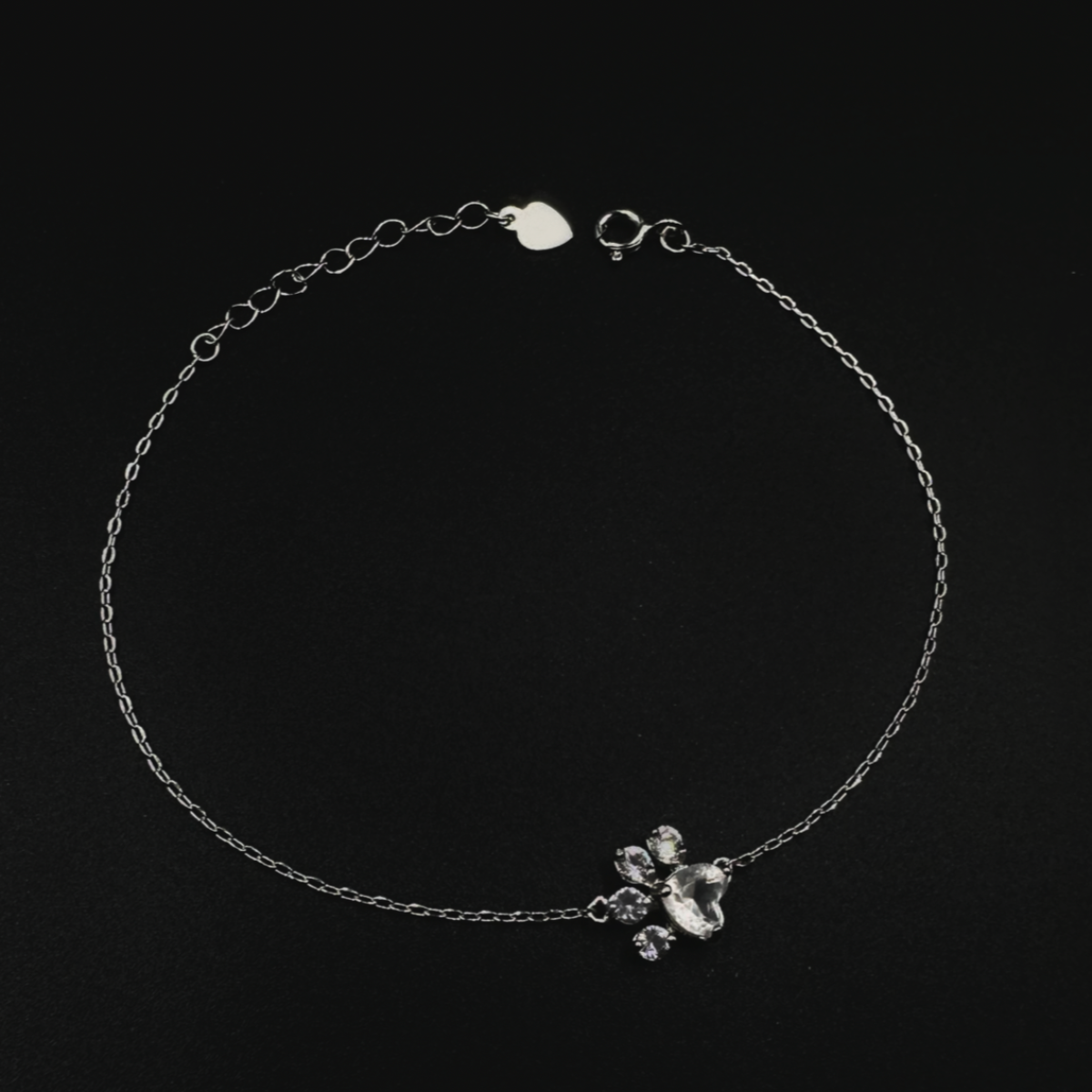 Planethousepet™ Cute Paw Bracelet in Sterling Silver S925