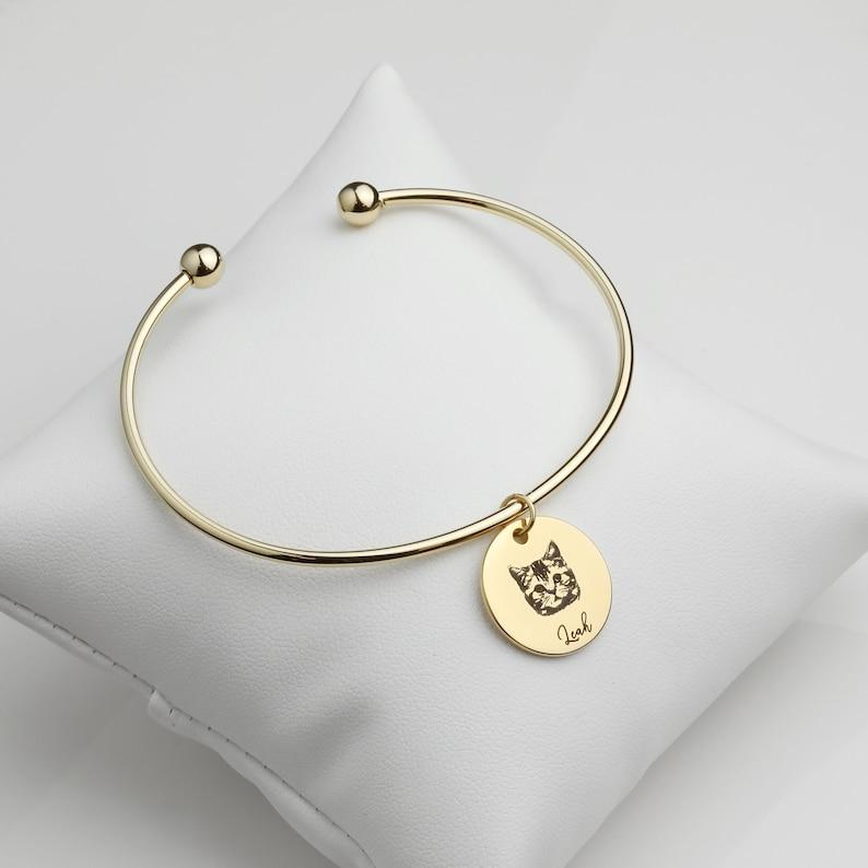 Boltiesd™ Pet Portrait Name Bangle - Boltiesd™