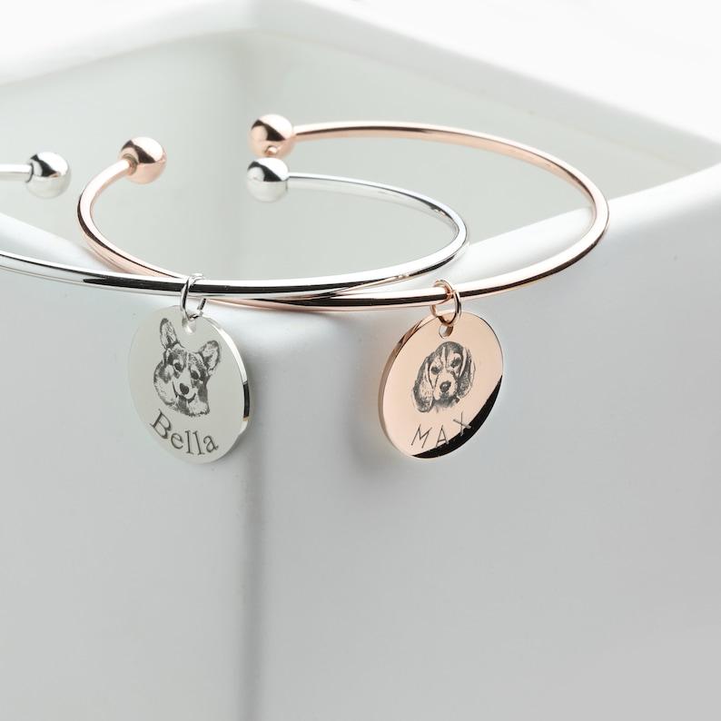 Boltiesd™ Pet Portrait Name Bangle - Boltiesd™