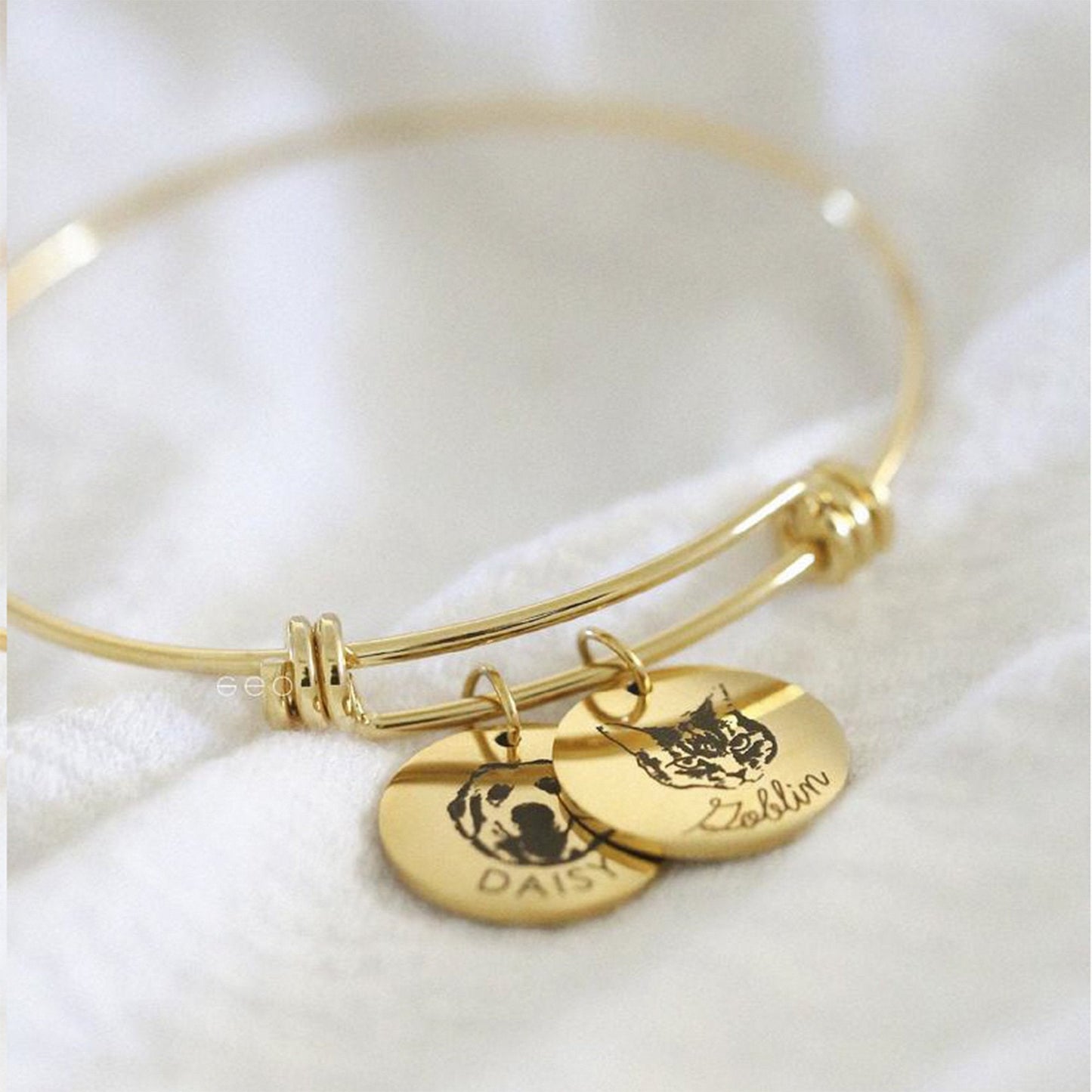 Boltiesd™ Pet Portrait Name Bangle - Boltiesd™