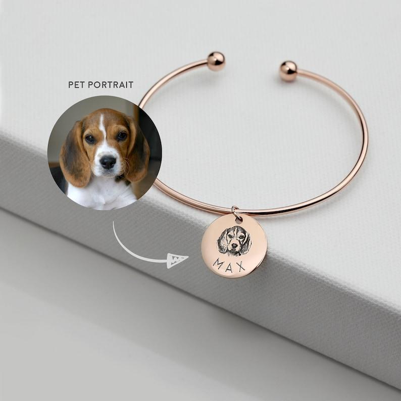 Boltiesd™ Pet Portrait Name Bangle - Boltiesd™