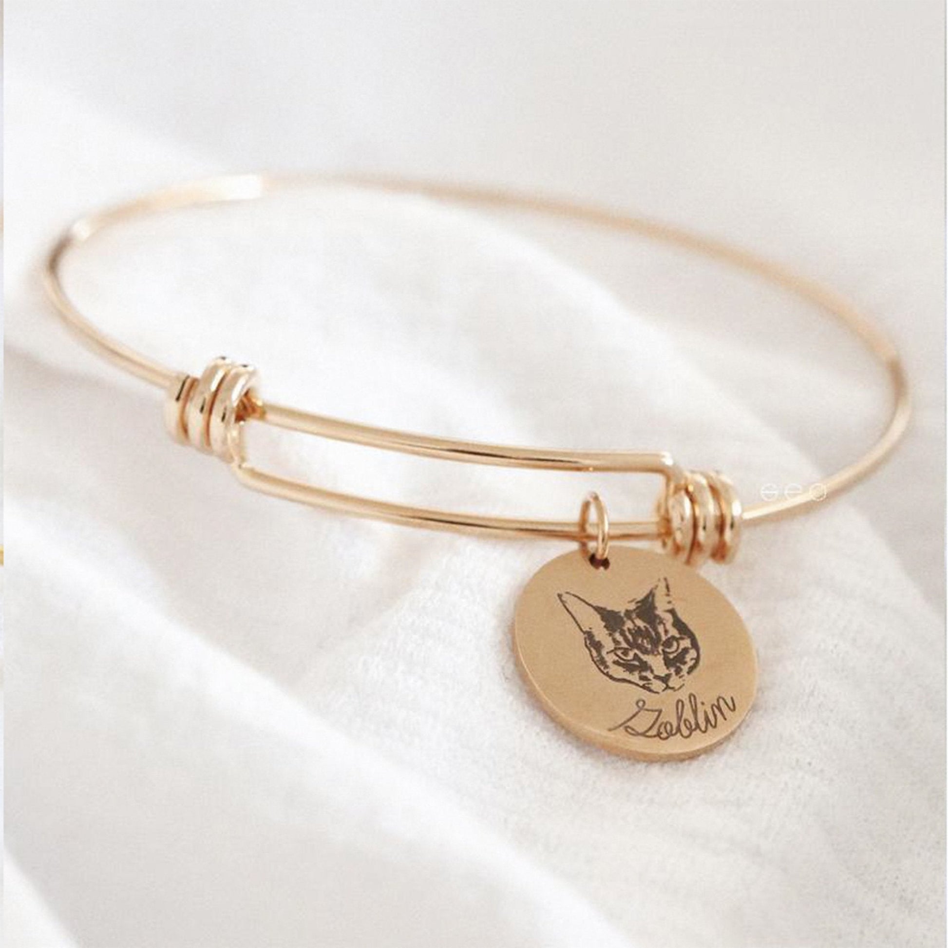 Boltiesd™ Pet Portrait Name Bangle - Boltiesd™