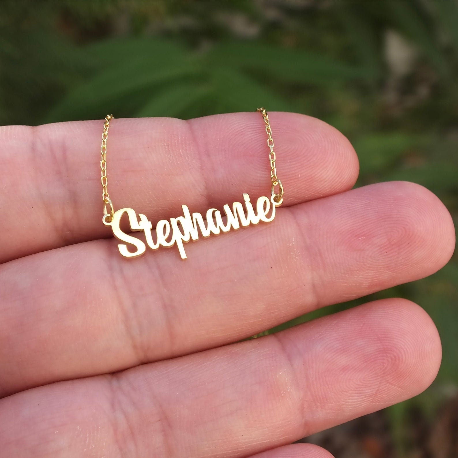 Name Necklace in Sterling Silver - Planethousepet?